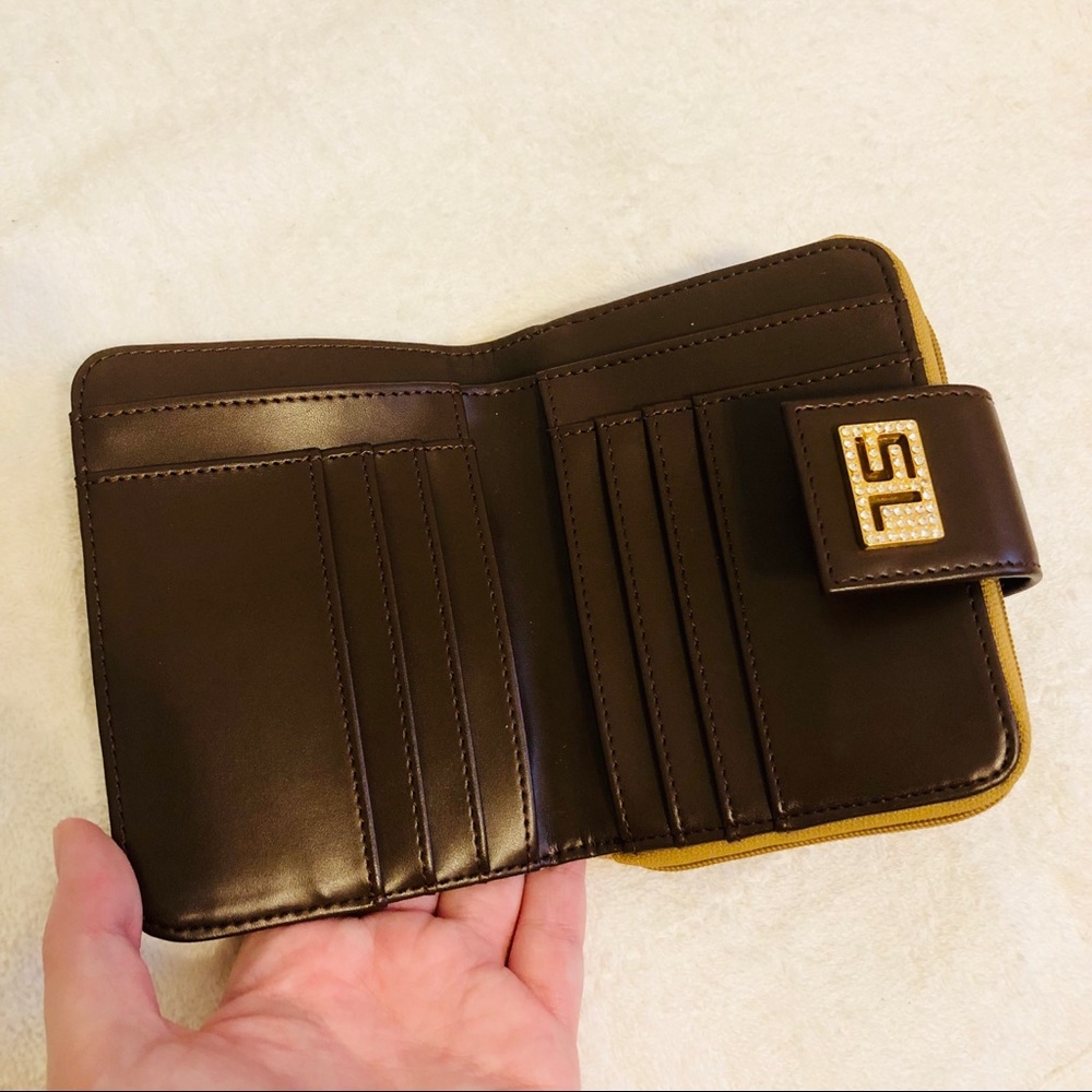 Susan Lucci Tan Brown Rhinestone Wallet - Picture 5 of 6